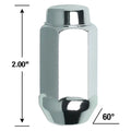 DUP ACORN HT LUG 7/8" 1/2L CHR BULK