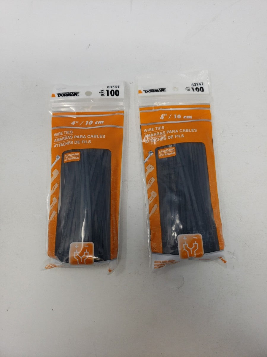 WIRE TIE 4 BLACK 100