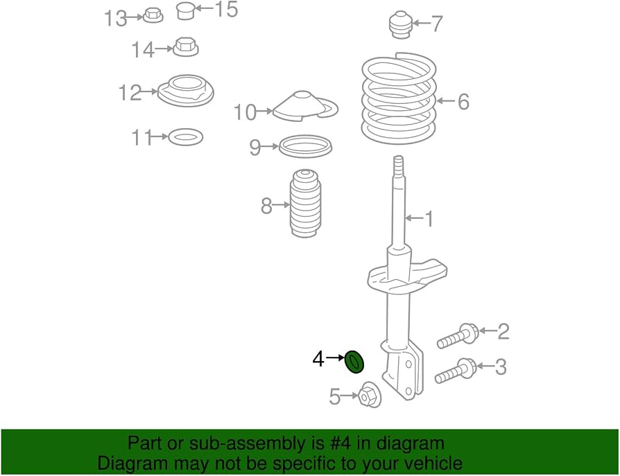 Subaru OEM Front Upper Adjustable Camber Bolt Washer Subaru Models (inc. 2002-2004 WRX)