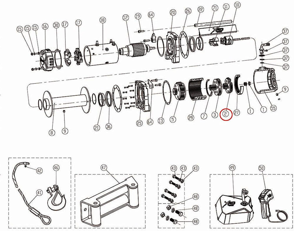 Smittybilt Gear Carrier Assy-Output