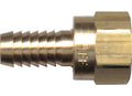 BRASS 45DEG HOSE BARB 1/4IN X 3/8IN FEMALE FLARE