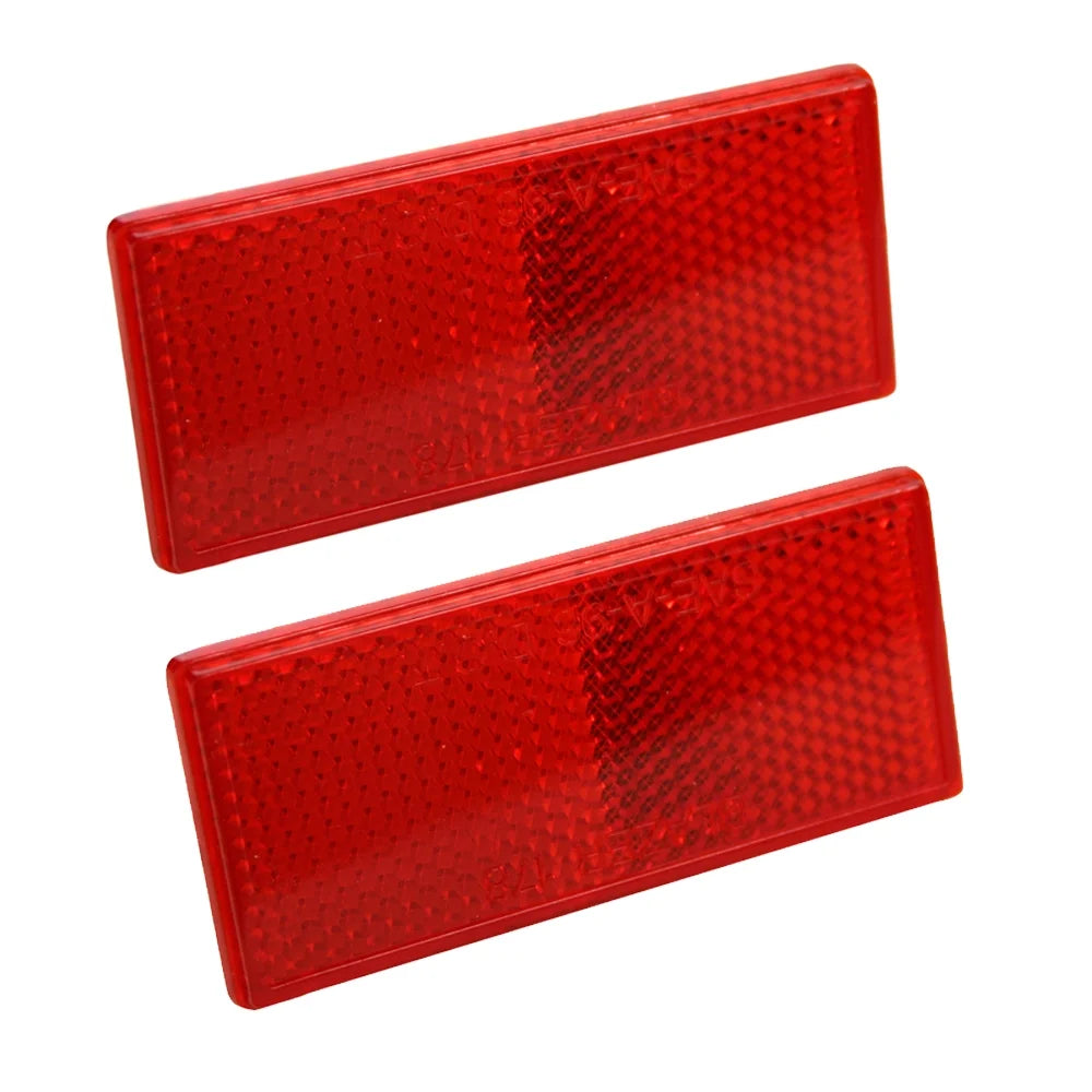 RED REFLECTORS - 2 PER CARD 3PK