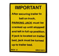DECAL CAUTION PARKING JAC