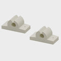 3/8" WHITE RUBBER TOOL/ROD HOLDER