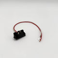 DOT LIGHT PLUG 2PIN RIGHT ANGLE MALE WITH STRIPPED POWER AND PART 10 RING ON GROUND