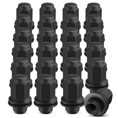 LUGNUT CLOSED END BLACK SPLINE LUG BOLTS 27MM 12 X 1.25 1.07 IN EACH (1) (