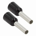 BLACK / RED 16 GA FERRULES - PACKAGE OF 100