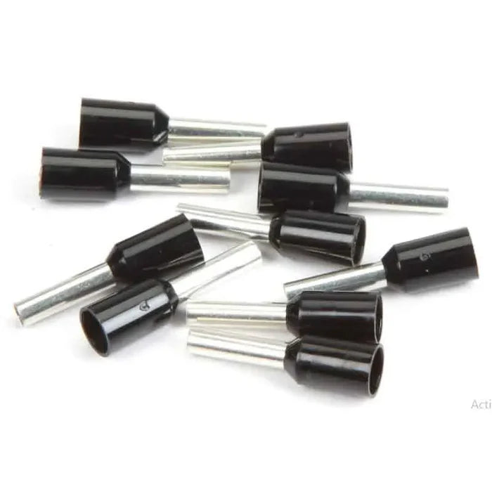 BLACK / RED 16 GA FERRULES - PACKAGE OF 100