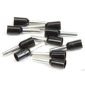 BLACK / RED 16 GA FERRULES - PACKAGE OF 100