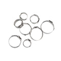 04 STAINLESS STEEL PUSH LOCK HOSE CLAMP 2PCS/PKG