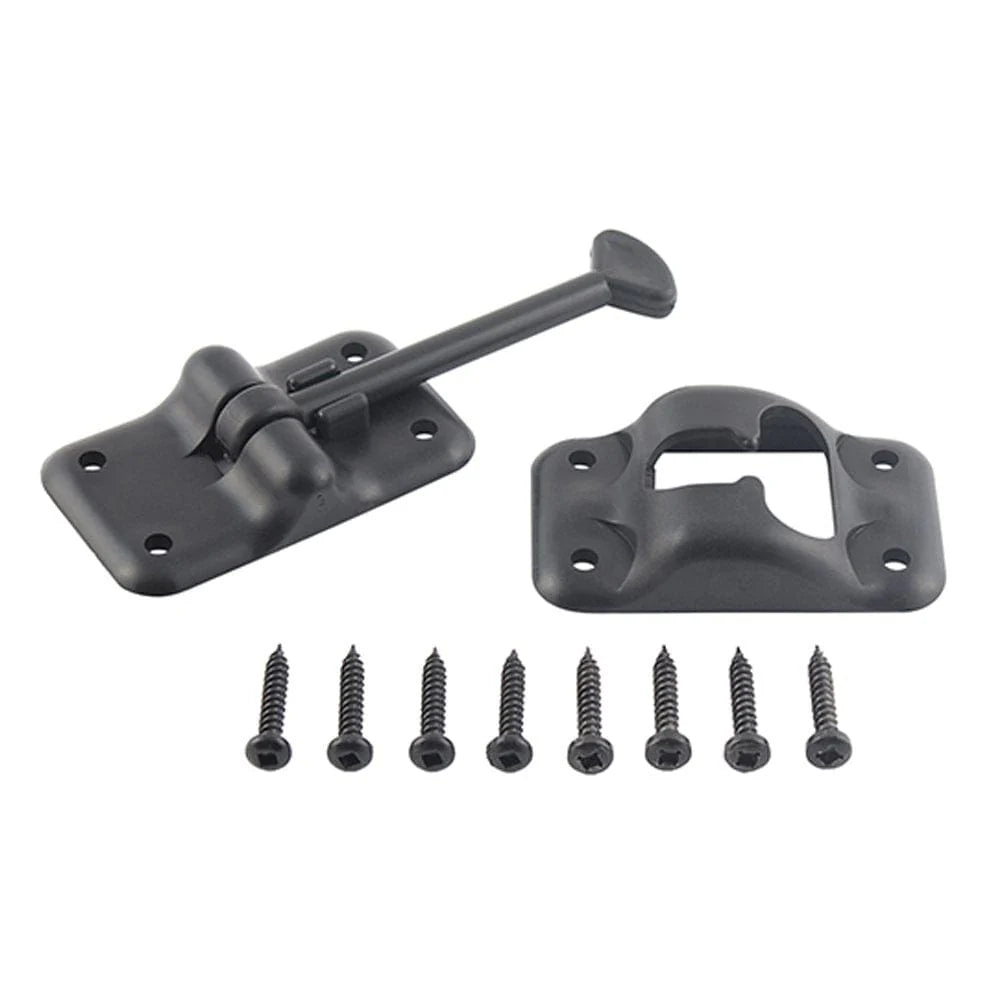 PLASTIC DOOR HOLDBACK 3-1/2 BLACK