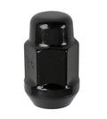 100 Lugnuts 1/2 Acorn Bulge 3/4in Hex Black