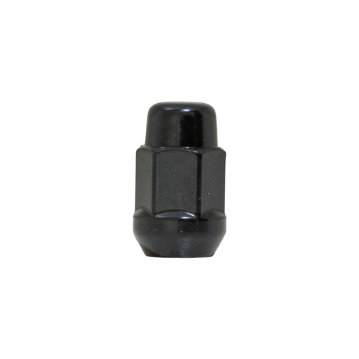 100 Lugnuts 1/2 Acorn Bulge 3/4in Hex Black