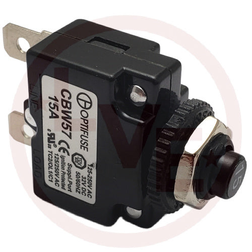 MINIATURE LINEVOLTAGE CIRCUIT BREAKER 15 AMP