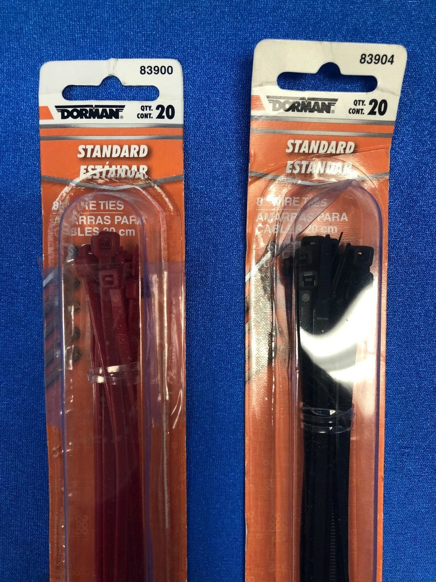 WIRE TIES RED 8 20PK
