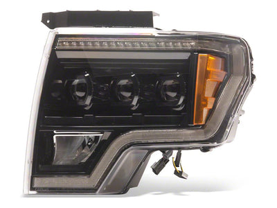 Raxiom 09-14 Ford F-150 CXR Series LED Projector Headlights- Black Housing- Clear Lens