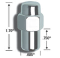 100 Lugnuts 1/2 Short Mag
