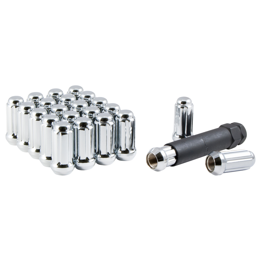 SMALL DIAMETER LUG NUTS BULK 1/2 ACORN EXTRA LONG