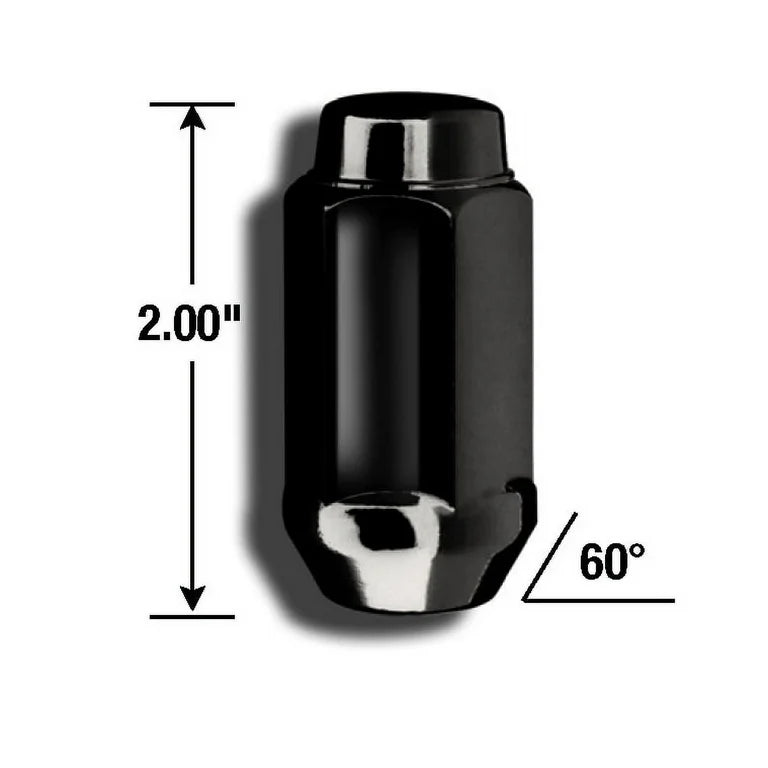 DUP ACORN LUG 7/8" 14-2.00 BLK BULK