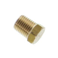 BRASS HEX PLUG MALE (1/4-18 NPT)