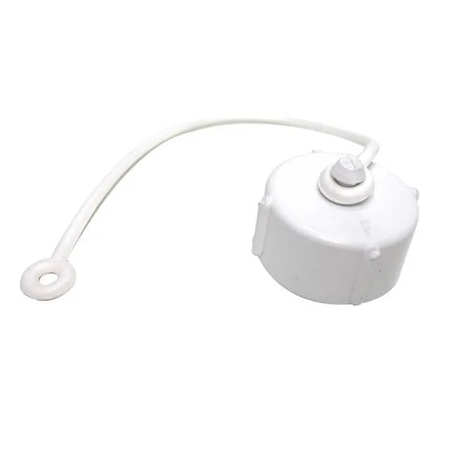 HOSE CAP 3/4IN WITH STRAP WHITE BULK