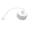HOSE CAP 3/4IN WITH STRAP WHITE BULK
