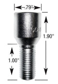 HEX SKT CONE BOLT 14-1.50 CHR BULK