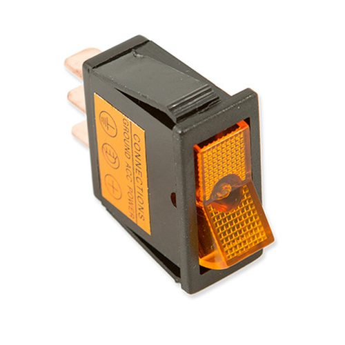 ON/OFF ILLUMINATED AMBER ROCKER-FIT