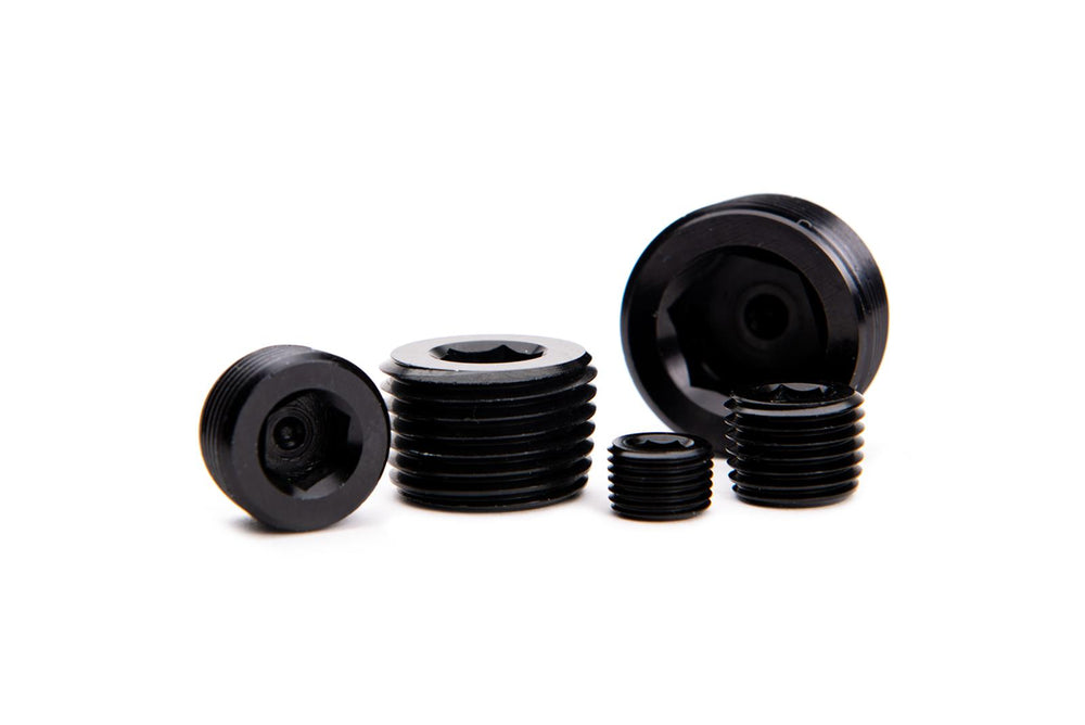 Fleece Performance Universal 3/8in NPT Hex Socket Plug - Black
