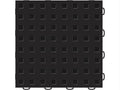 WeatherTech TechFloor - 12in x 12in Solid Tile w/ Raised Squares - Black