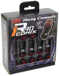 Project Kics R40 Iconix Plastic Cap Set 12x1.25 - Black (1 pcs)