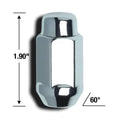 ACORN BULGE EXTRA LONG (13/16 HEX 1.9 LONG) 14MM X 1.50