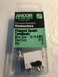 16-14 #10 SPADE FLANGE NY LON 6PK