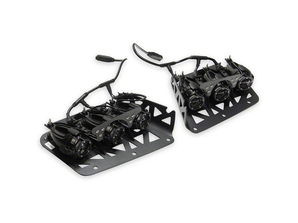 Raxiom 21-26 Bronco Tri-Glo Bumper Mounted LED Fog Light Kit