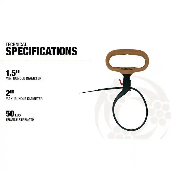 CLAMP TIE 2IN BROWN