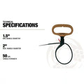 CLAMP TIE 2IN BROWN