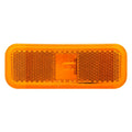 MARK LIGHT RECT 2WIRE AMBER POLY
