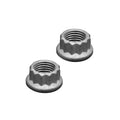 Wilwood Nut 3/8-24 Self-Lock 12 PT Silver
