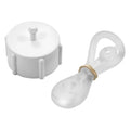FEMALE CAP 3/4IN W/LANYARD POLAR WHITE