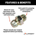GREASE ZERK FOR LCI 2K 3.5K 7K & 8K AXLES