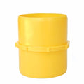 HOSE COUPLER STRAIGHT 3IN HOSE X HOSE YELLOW