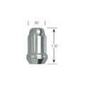 SMALL DIAMETER SET COLOR 10MM X 1.25 ACORN CHROME BULK