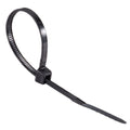 4IN 18LB BLACK CABLE TIE 100 PER BAG
