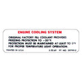 LTS 70-71 DECAL, CAUTION COOLING SYSTEM
