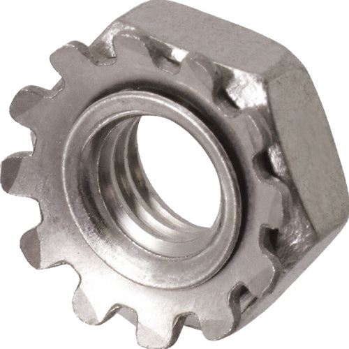 ELEC PTS LOCK NUT W EXTERNAL TOOTH 1032 TP ZINC KEPS