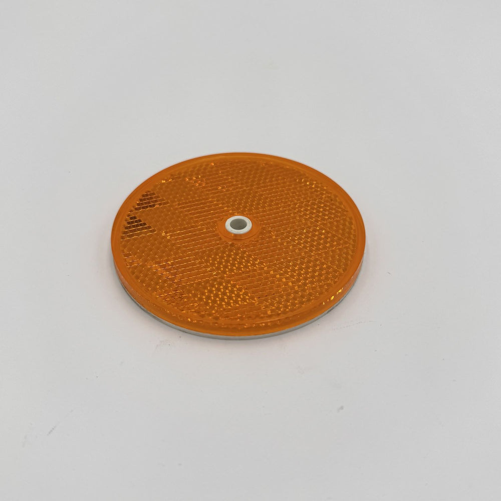 3.1875 INCH AMBER ROUND DOT BOLTON REFLECTORS