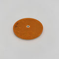 3.1875 INCH AMBER ROUND DOT BOLTON REFLECTORS