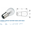 LIGHT BULB 1004 DOUBLE BAYONET 12.8