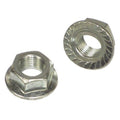 NUT FLANGE LOCK 3/824 GR 5 ZINC OR CADMIUM PLATED