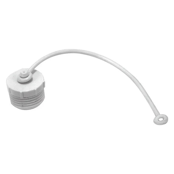 HOSE PLUG 3/4IN MALE THREAD WITH STRAP OFF WHITE BULK